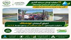 مرمت و بهسازی آب‌بندان روستای نوده‌ملک شهرستان گرگان با اعتباری بالغ بر ۱۲ میلیارد تومان
